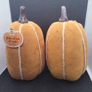 Fabric Decorative Pumpkin Fall Autumn Decor Rustic Farmhouse